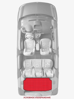 ЭВА коврики «Queen Lux» багажник для Daihatsu Move (L150, L160)